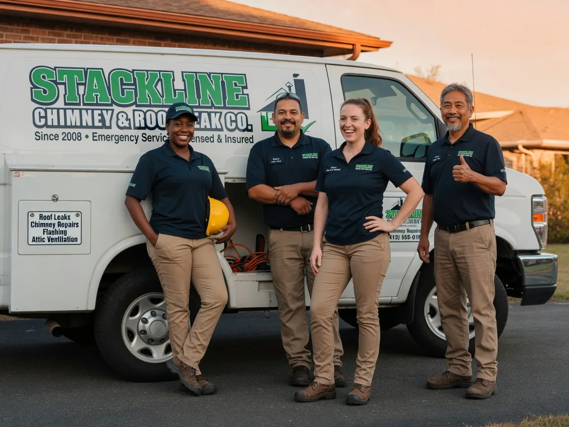 Chimney flashing repair company in Oakville, IN